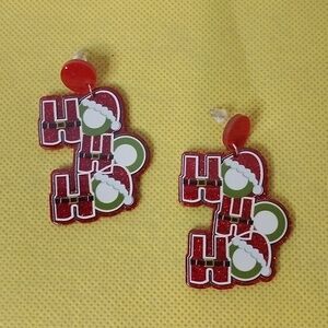 Pierced Christmas Earrings